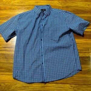 Men's Blue Checkered Shirt